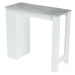 Barový stůl MOJITO beton/bílá