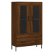 vidaXL Skříň highboard hnědý dub 69,5 x 31 x 115 cm kompozitní dřevo