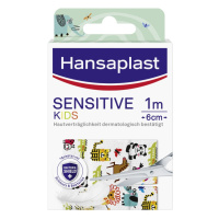 Hansaplast Sensitive Kids zvířátka 1 m x 6 cm náplast 1 ks