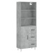 vidaXL Skříň highboard betonově šedá 69,5x34x180 cm kompozitní dřevo