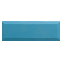 Obklad Ribesalbes Chic Colors teal bisel 10x30 cm lesk CHICC1603