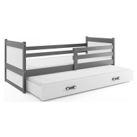 BMS Dětská postel s přistýlkou RICO 2 | šedá 80 x 190 cm Barva: Bílá