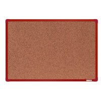 boardOK Korková tabule s hliníkovým rámem 60 × 90 cm, červený rám