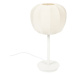 Bílá stolní lampa s textilním stínidlem (výška 42 cm) – White Label