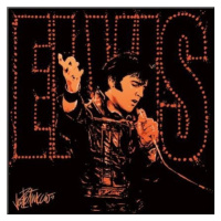 Umělecký tisk Elvis Presley - 68, (40 x 40 cm)