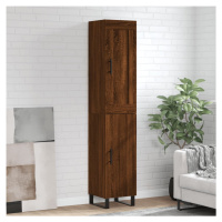 vidaXL Skříň highboard hnědý dub 34,5 x 34 x 180 cm kompozitní dřevo