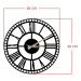 Wallity Dekorativní nástěnné hodiny Roman 50 cm černé