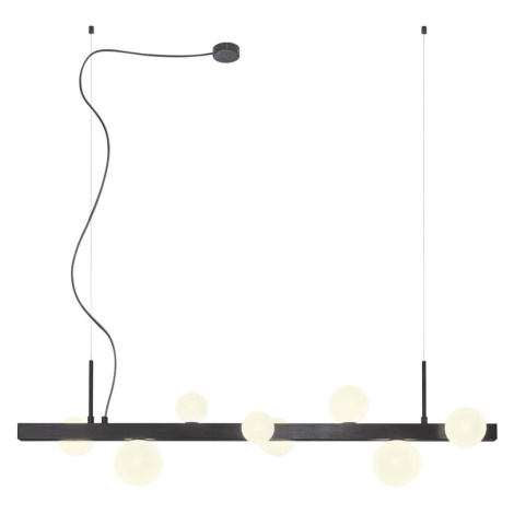 Redo 01-2377 - Lustr na lanku GOJI 8xG9/28W/230V černá 01-2377