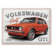 Plechová cedule Volkswagen VW - Golf GTI 1976, 40 × 30 cm