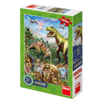 SVĚT DINOSAURŮ 100XL neon Puzzle NOVÉ