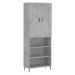 vidaXL Skříň highboard betonově šedá 69,5x34x180 cm kompozitní dřevo