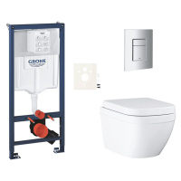 Závěsný wc set do lehkých stěn / předstěnová montáž Grohe Euro Ceramic SIKOGRSEUSCP00