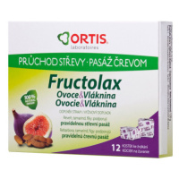 Fructolax Ovoce&Vláknina Žvýkací kostky 12ks