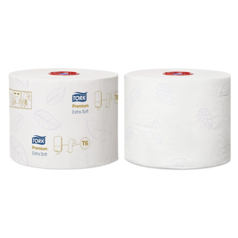 127510 Toaletní papír Tork Premium ExtraSoft - kompaktní role, 3 vrstvy, bílá, 1 x 27 rolí, T6