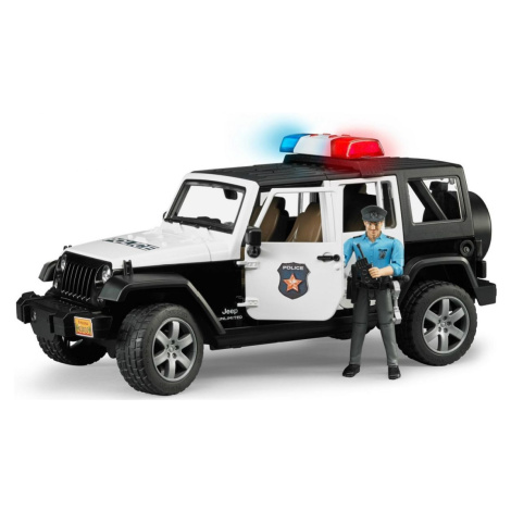 Bruder 02526 Policejní Jeep Wrangler Rubicon s figurkou Brüder Mannesmann