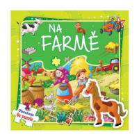 Puzzle knížka Na farmě 17x17cm CZ verze