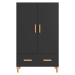 vidaXL Highboard černý 70 x 31 x 115 cm kompozitní dřevo