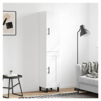 vidaXL Skříň highboard bílá s vysokým leskem 34,5x34x180 cm kompozit