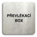 Accept Piktogram "převlékací box" (80 × 80 mm) (stříbrná tabulka - černý tisk bez rámečku)