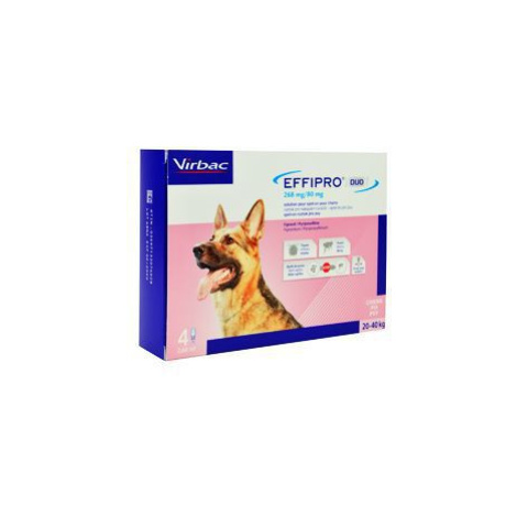 Effipro DUO Dog L (20-40kg) 268/80 mg, 4x2,68ml Virbac