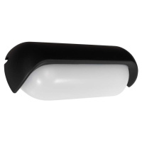 Černé nástěnné svítidlo SULION Sia, délka 20 cm