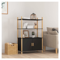 vidaXL Skříň highboard černá 80x40x121 cm ompozitní dřevo