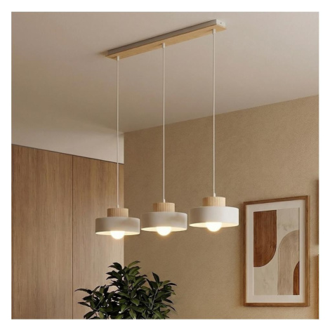 EMIBIG Lustr na lanku KIVI 3xE27/15W/230V bílá 1669/3