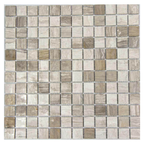 Kamenná mozaika Mosavit Wooden gris 30x30 cm mat WOODENGR