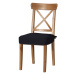 Dekoria Sedák na židli IKEA Ingolf, černá, židle Inglof, Loneta, 133-06