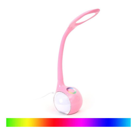 LED RGB Stmívatelná stolní lampa LED/7W/230V růžová Donoci