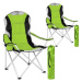 2 Kempingové židle polstrované zelené