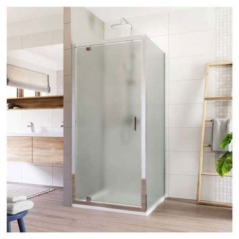 Mereo Sprchový kout, Lima, čtverec, pivotový, 90x90 cm, chrom ALU, sklo Point CK86922K