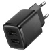 Basues Compact rychlonabíječka 2x USB 10,5W EU zástrčka Black