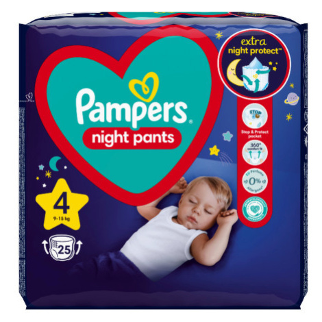 Pampers Night Pants kalhotkové plenky S4 25ks