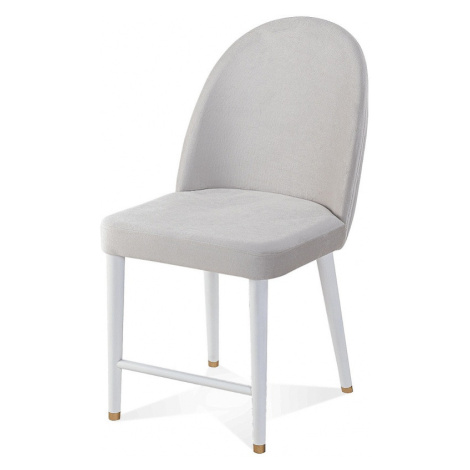 Dětská čalouněná židle remy - šedá/bílá