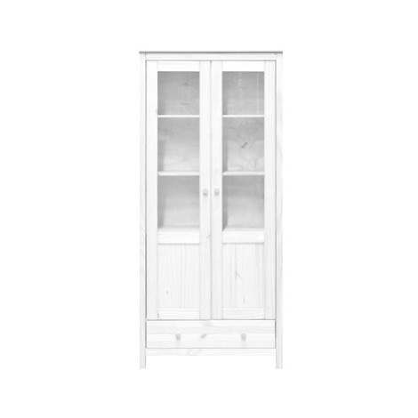 IDEA Vitrína 2 dveře + 1 zásuvka TORINO bílá Idea nábytek