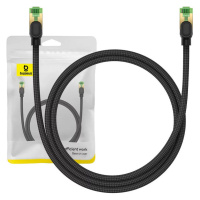 Kabel Baseus Braided network cable cat.8 Ethernet RJ45, 40Gbps, 1m (black)