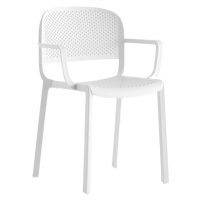 PEDRALI - Židle s područkami DOME 266 DS - bílá
