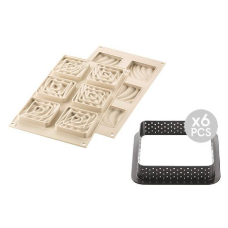 Silikonová forma na pečení 3D Mini Tarte Sand - Silikomart