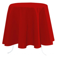 Kulatý ubrus na stůl NELSON červená, Ø 180 cm France