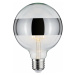 PAULMANN LED Globe 6,5 W E27 kruhové zrcadlo stříbrná teplá bílá stmívatelné 286.81