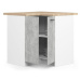 Kuchyňská skříňka OLIVIA S90/90 - bílá/beton