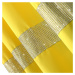 Dekorační závěs se zirkony s kroužky ANDRE žlutá 140x250 cm (cena za 1 kus) MyBestHome