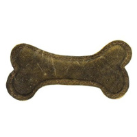 Bafpet Kožená kostička LEDER - hnědá, 18.5cm × 9.5cm, 09091