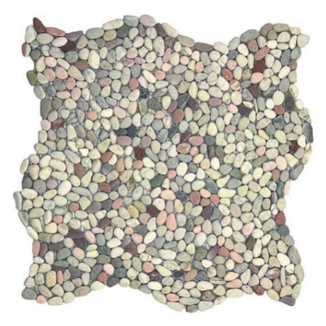 Kamenná mozaika Mosavit Mini pebbles mix 30x30 cm mat PEBBLEMIX