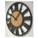 Flexistyle z219 - dřevěné nástěnné hodiny černá