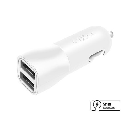 FIXED Smart Rapid Charge 15W 12/24V s 2xUSB výstupem bílá