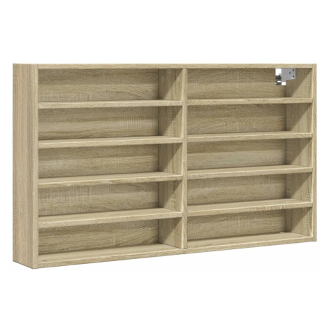 vidaXL Vitrína dub sonoma 100 x 15 x 58 cm kompozitní dřevo