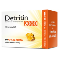 Detritin Vitamin D3 2000 IU 90+30 měkkých tobolek