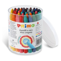 Voskové pastelky PRIMO, 8,8 × 85 mm, 48 ks, mix barev